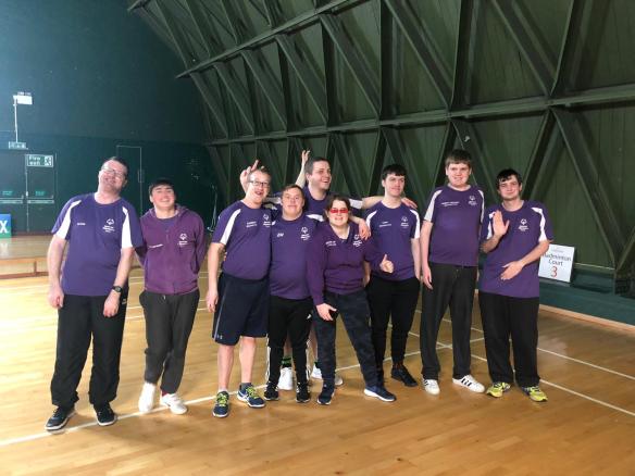 Suffolk team in SW19 badminton